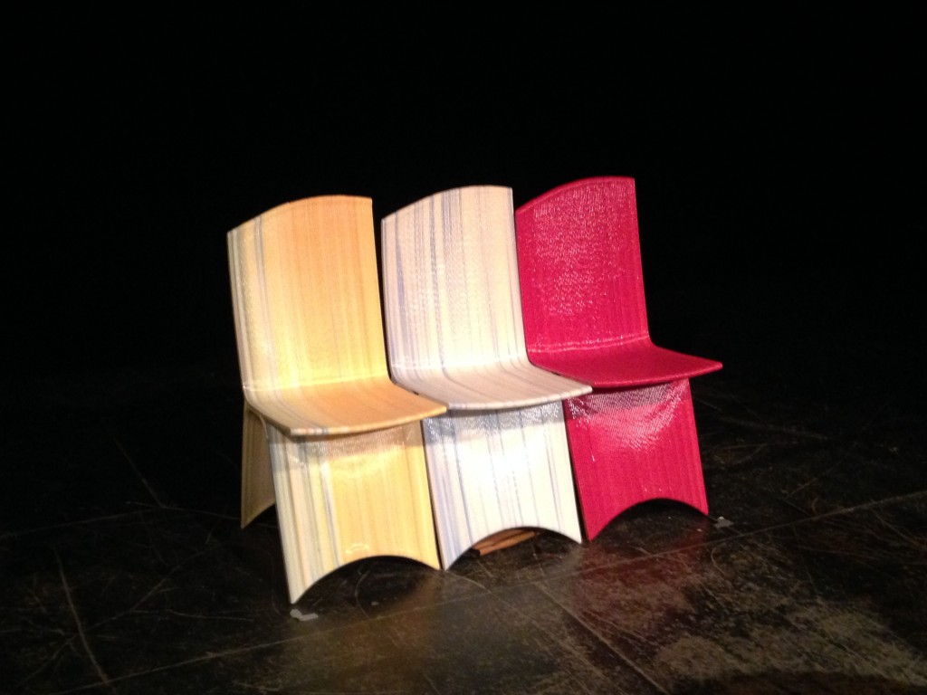 Chairs printed by Galatea